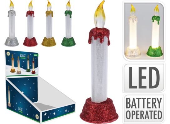 Świeca 5 x 15 cm 4ass LED