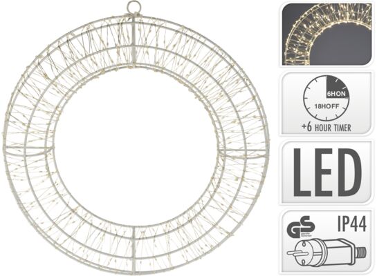Ring 50 cm 720 LED ciepła biel