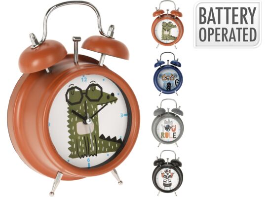 Budzik dla dzieci PP 4ass 17 x 12,1 cm