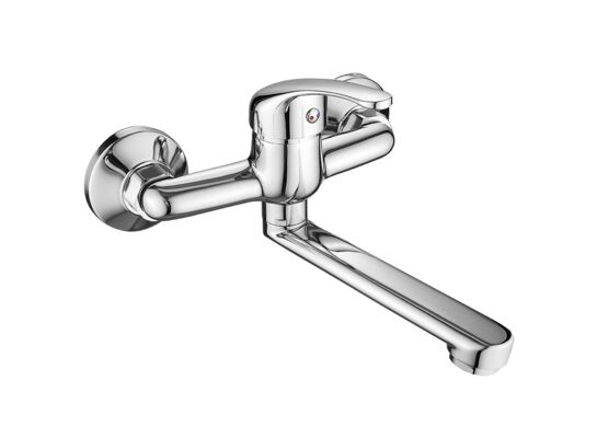 Bateria umywalkowa PEDRO ścienna chrom