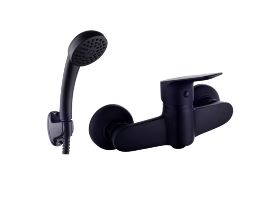 Bateria jednouchwytowa natryskowa ścienna 35 mm SIGMA BLACK