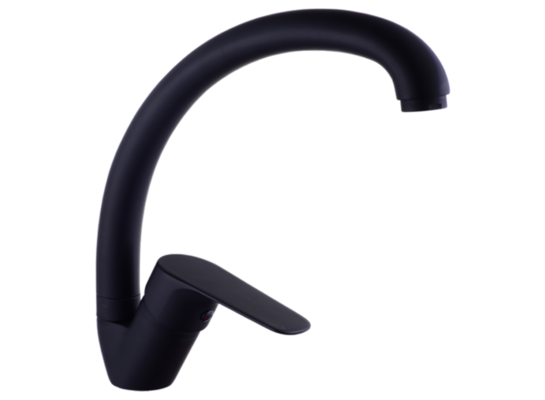 Bateria zlewozmywakowa sztorcowa asymetryczna 35 mm SIGMA BLACK