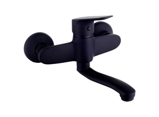 Bateria zlewozmywakowa ścienna 35 mm SIGMA BLACK