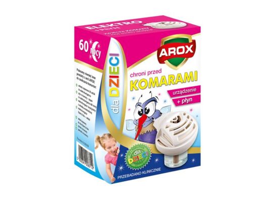 Dzieci elektrofumigator + płyn 60 nocy 1 + 1 Arox