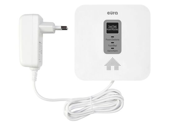 Czujnik czadu i gazu ziemnego "EURA" CGD-50A2 2 w 1, DC 12-24V, 5 lat żywotności sensorów