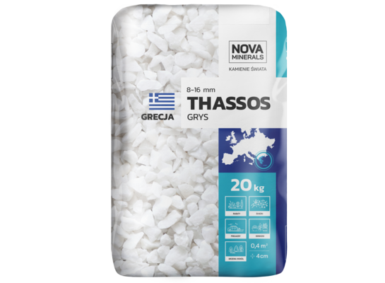 Grys biały THASSOS 8-16 mm 20 kg