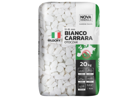 Otoczak BIANCO CARRARA 12-16 mm 20 kg