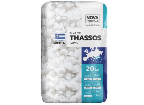 Grys biały THASSOS 16-32 mm 20 kg