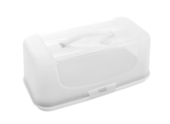 Pojemnik na ciasto CAPRI 18,9 x 34 x 14,3 cm prostokątny biały