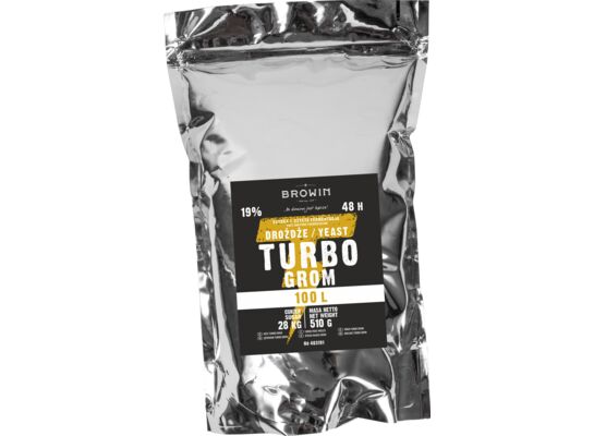 Drożdże gorzelnicze Turbo Grom 48h 100 l 510 g