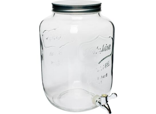 Słój Cytrynada z kranem biały 7,6 l