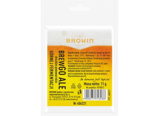 Drożdże piwowarskie BrewGo Ale 11 g