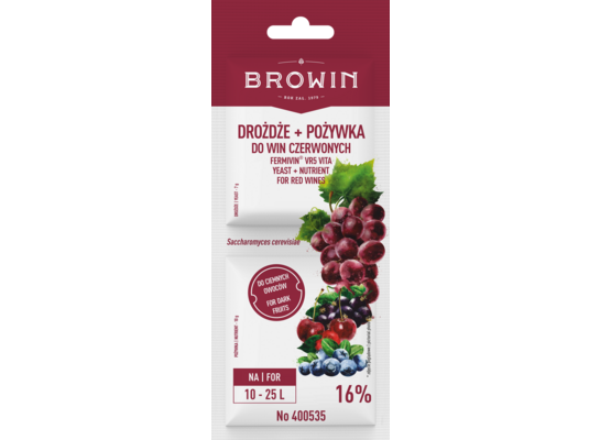 Drożdże + pożywka do win czerwonych Fermivini® VR5 Vita
