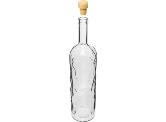 Butelka Kraina Lodu 1000 ml z korkiem 4 sztuk