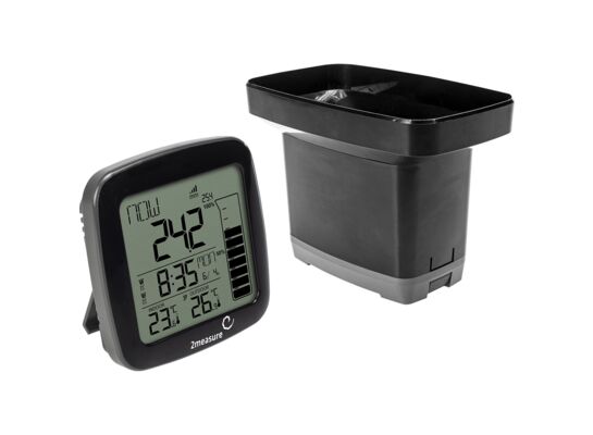 Deszczomierz z elektroniczną stacją pogody