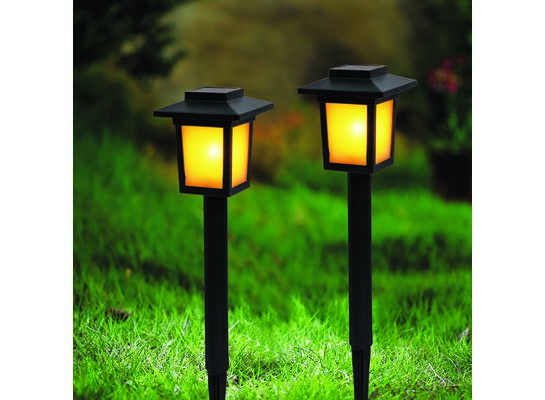 Lampa solarna 36 cm czarna