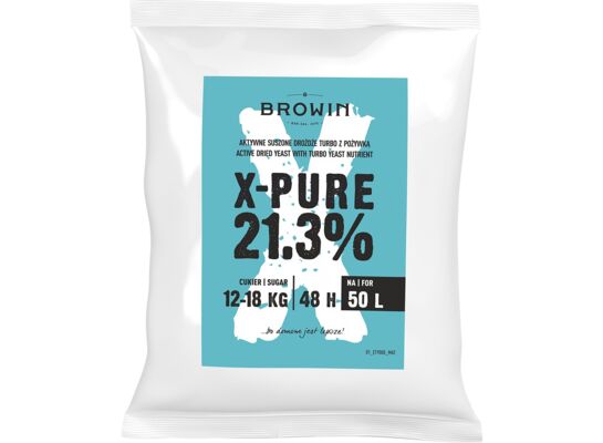 Drożdże Turbo X-Pure 50 l 250 g Browin