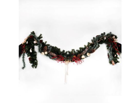 Girlanda bożonarodzeniowa bogato zdobiona 270 cm x 20 cm