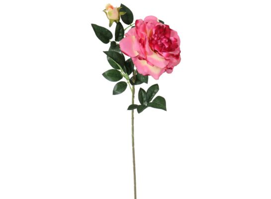 Gałązka róży 2 kwiaty 64 cm