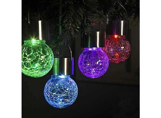 Lampka solarna wisząca kula