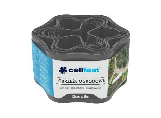 Obrzeże ogrodowe 10 cm x 9 m grafitowe Cellfast