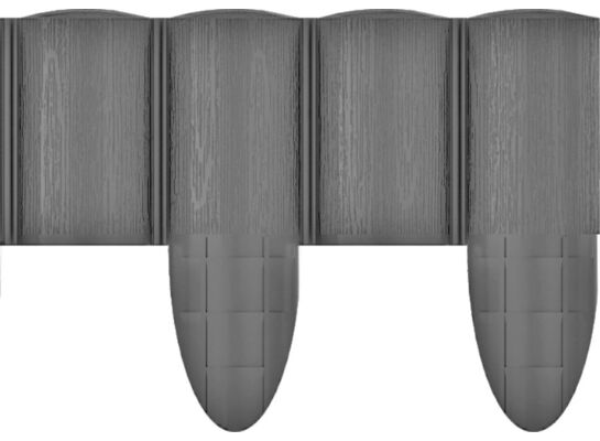 Palisada ogrodowa ECO 2,4 m grafitowa Cellfast