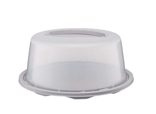 Pojemnik okrągły na ciasto Kalinka śr. 35 cm taupe