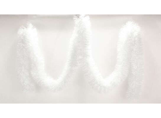 Łańcuch choinkowy grubo cięty 300 x 8 cm biały