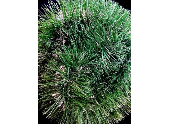 Łańcuch dekoracyjny 300 x 10 cm zielono-srebrny