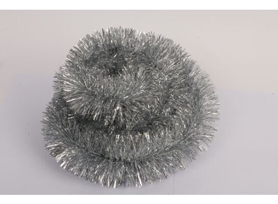 Łańcuch choinkowy 300 x 10 cm srebrny