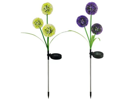 Lampa solarna 85 cm kwiaty