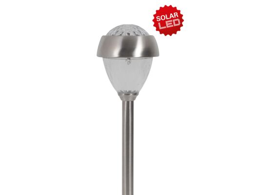 Lampa solarna 9 x 36,2 cm srebrny