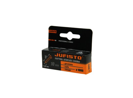 Zszywka typu T - gwóźdź 10 mm opakowanie: 1000 sztuk Jufisto