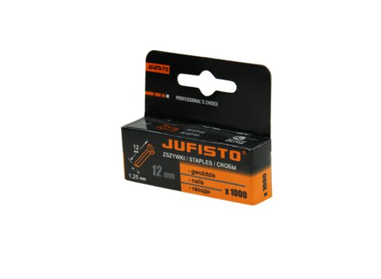 Zszywka typu T - gwóźdź 12 mm opakowanie: 1000 sztuk Jufisto