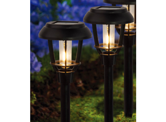 Lampa solarna LED 11,5 x 40,5 cm czarna