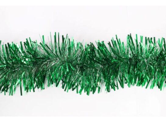 Łańcuch choinkowy zielono-srebrny 300 x 10 cm