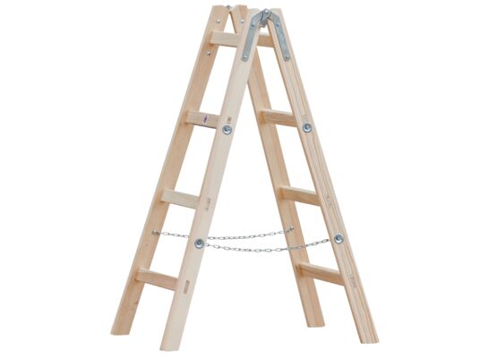 Drabina drewniana rozstawna 2 elementowa 4 szczeblowa ZARGES
