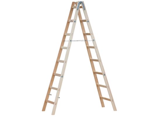 Drabina drewniana rozstawna 2 elementowa 8 szczeblowa ZARGES