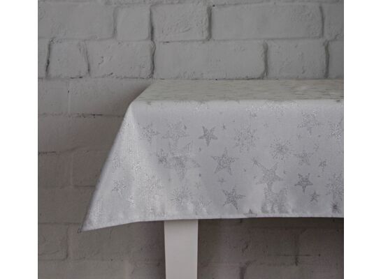 Obrus Shiny stars 145 x 220 cm srebrny