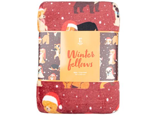 Koc WINTER FELLOWS 150 x 200 cm czerwony