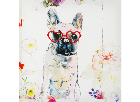 Obraz haftowany Pies 56 x 56 cm