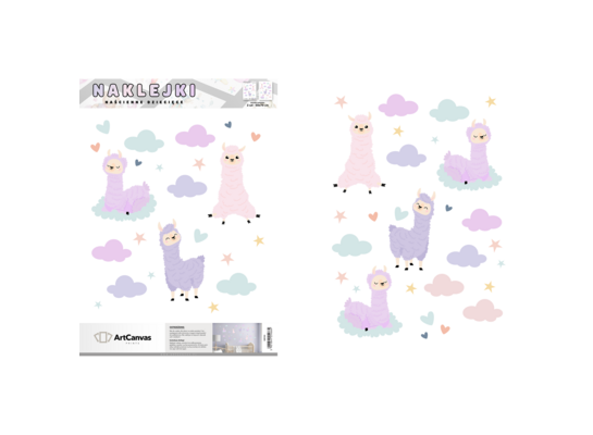 Zestaw naklejek Lamy 50 x 70 cm