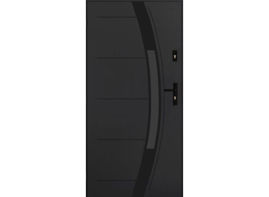 Drzwi zewnętrzne NYKS antracyt 90 lewe