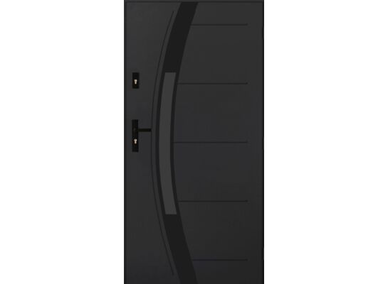 Drzwi zewnętrzne NYKS antracyt 90 prawe