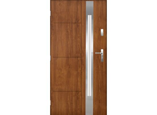 Drzwi zewnętrzne MITIKAS Złoty dąb 80 lewe