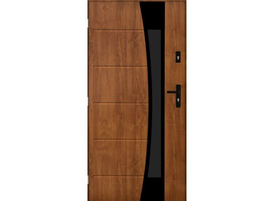 Drzwi zewnętrzne WEZUWIUSZ Złoty dąb 90 lewe