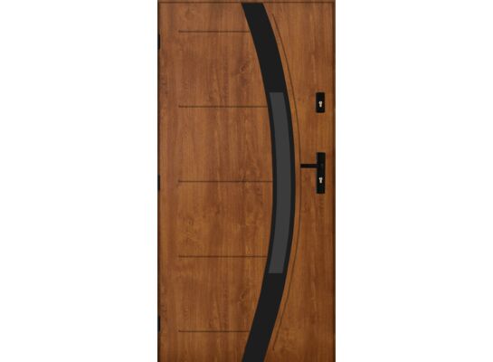 Drzwi zewnętrzne NYKS Złoty dąb 90 lewe