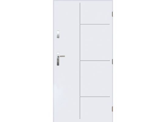 Drzwi zewnętrzne LUNA białe 90 prawe
