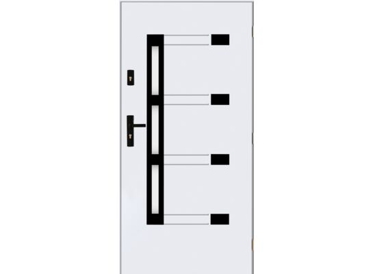 Drzwi zewnętrzne ERIS białe 90 prawe