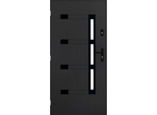 Drzwi zewnętrzne ERIS antracyt 90 lewe